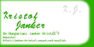 kristof janker business card